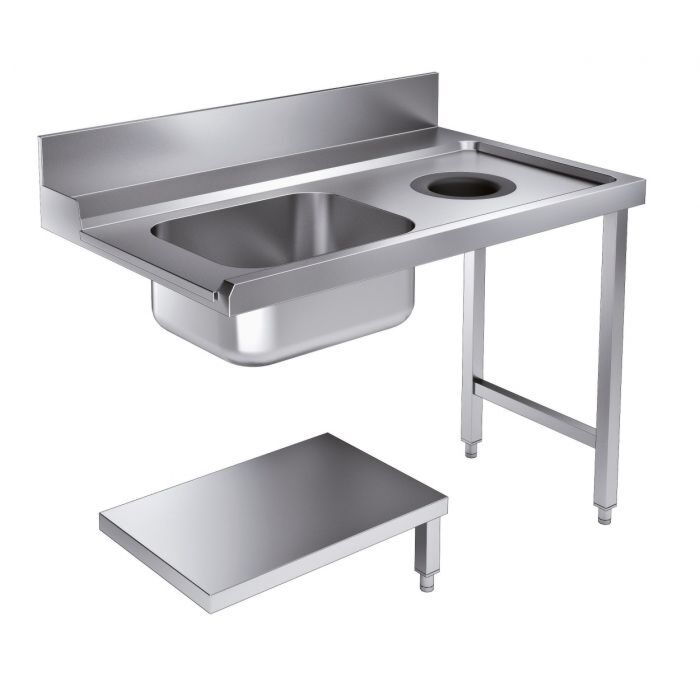 AANVOERTAFEL BODEMSCHAP MET AFVALGAT 1200 RECHTS TBV 7280.0045-0046