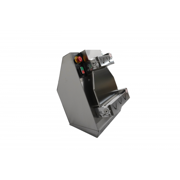 DEEGROLLER 40CM RECHT - VOLLEDIG RVS