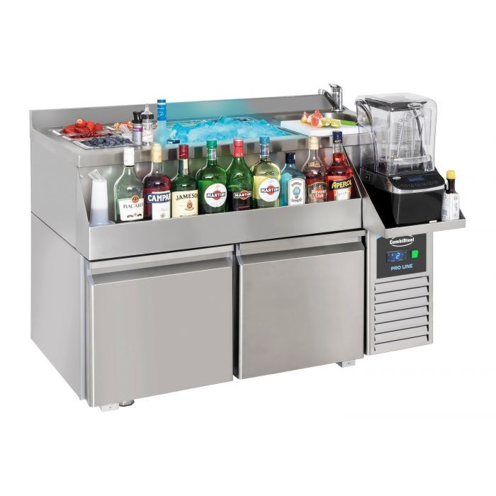 KOELWERKBANK 2 DEUREN MET COCKTAIL BAR STATION