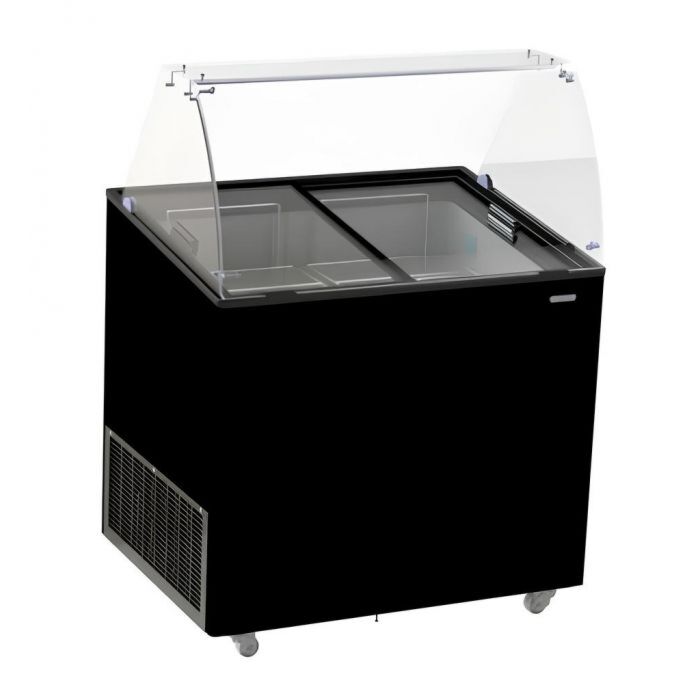 SCHEPIJSVITRINE CORSICA ZWART 6X5 LTR
