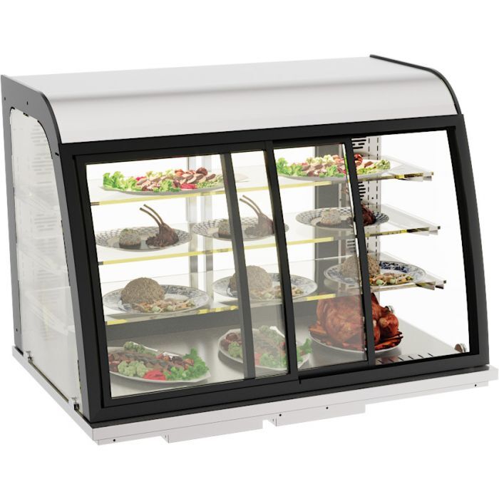 DROP-IN WARMVITRINE 140L SCHUIFDEUREN
