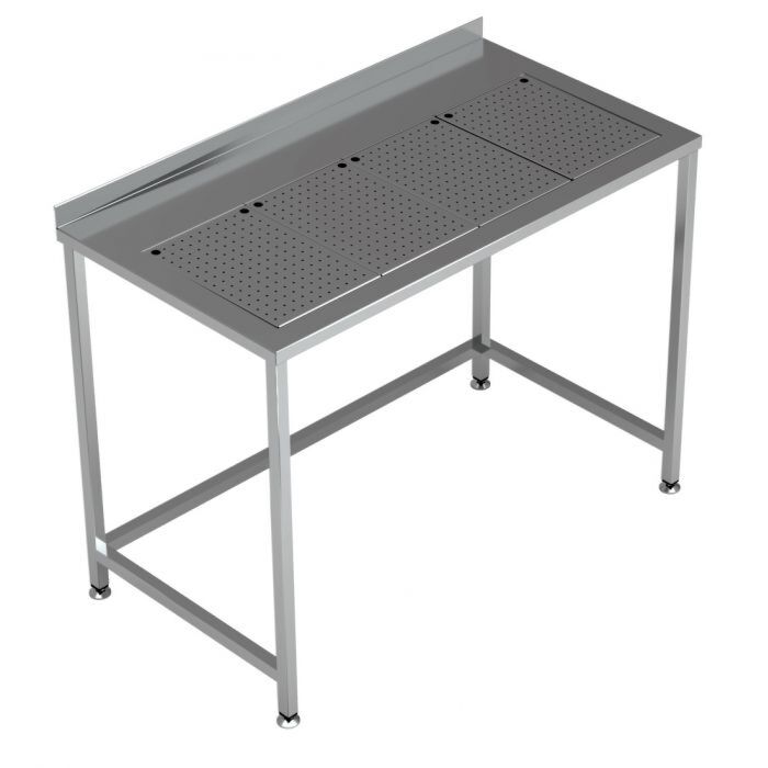 WERKTAFEL MET GEÏNTEGREERDE LEKBAK 1200X650