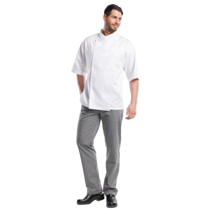 Chaud Devant Grigio koksbroek zwart-grijs gestreept 44