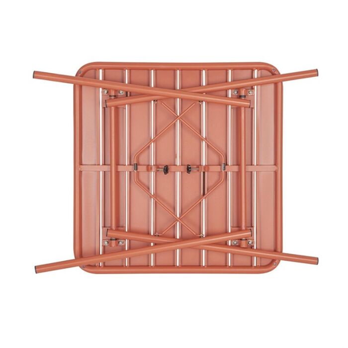 Bolero Terracotta vierkante stalen lattentafel - 700 mm