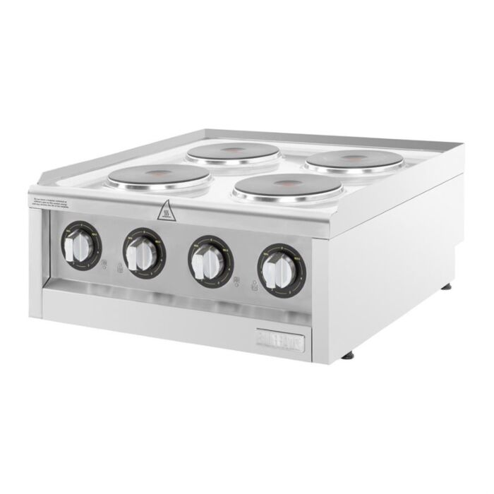 Buffalo 600-Serie Elektrische Kookplaat Met 4 Kookzones