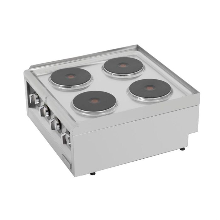 Buffalo 600-Serie Elektrische Kookplaat Met 4 Kookzones