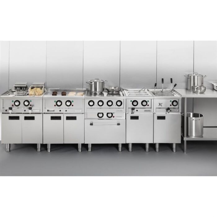 Buffalo 600-Serie Elektrische Friteuse Met Dubbele Tank, 2 x 8 Liter