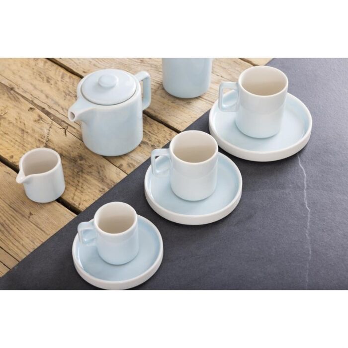 Olympia Fondant kopjes aqua blauw 170ml (6 stuks)