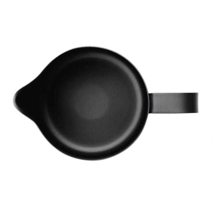 Olympia zwarte anti-kleef melkopschuimkan 900ml