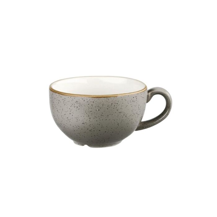 Churchill Stonecast Grey Cappuccino  cappuccino kopje 34 cl pak van 12