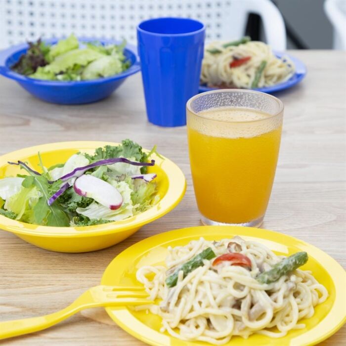 Olympia Kristallon polycarbonaat tumblers met reliëf 275ml (6 stuks)