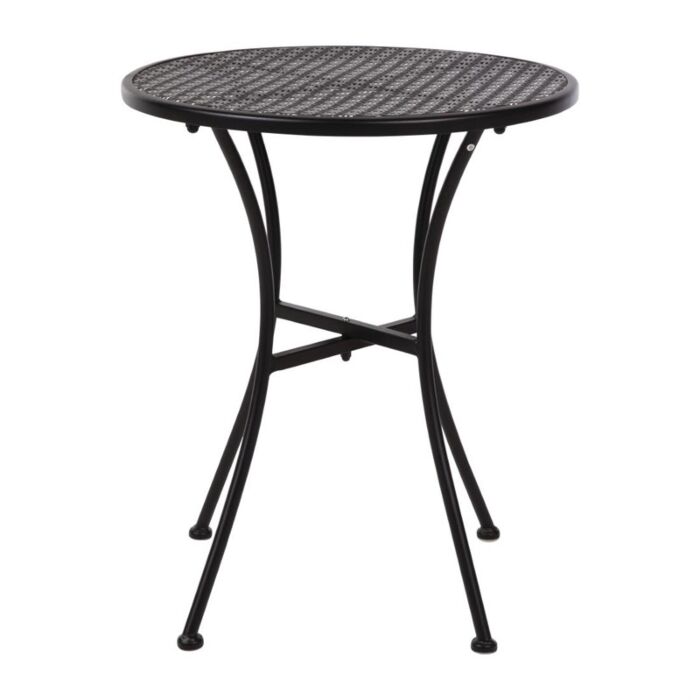 Bolero stalen tuinset zwart (tafel en twee stoelen) 