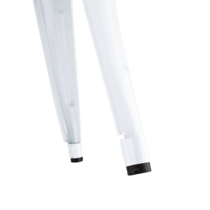 Bolero Bistro Lage Krukken Met Houten Zitkussen Wit (4 Stuks)