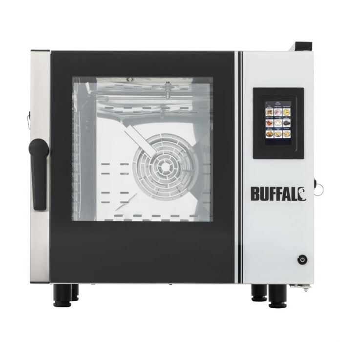 Buffalo Slim Touchscreen Compact Combi Oven 6 x GN 1/1 Met Installatiekit