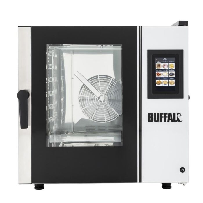 Buffalo Smart Touchscreen Combi Oven 7 x GN 1/1 Met Installatiekit