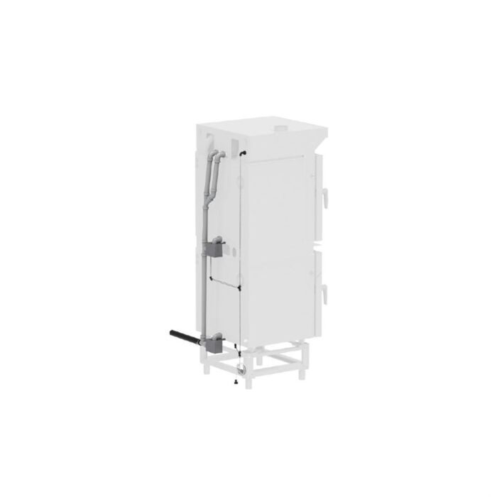 Buffalo Vrijstaande Smart Touchscreen Combi Oven 7 x GN 1/1 Met Installatie Kit En Afzuigkap