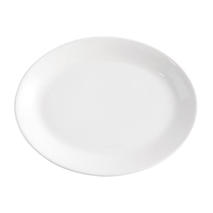 Churchill Whiteware ovale borden 30,5cm (12 stuks)