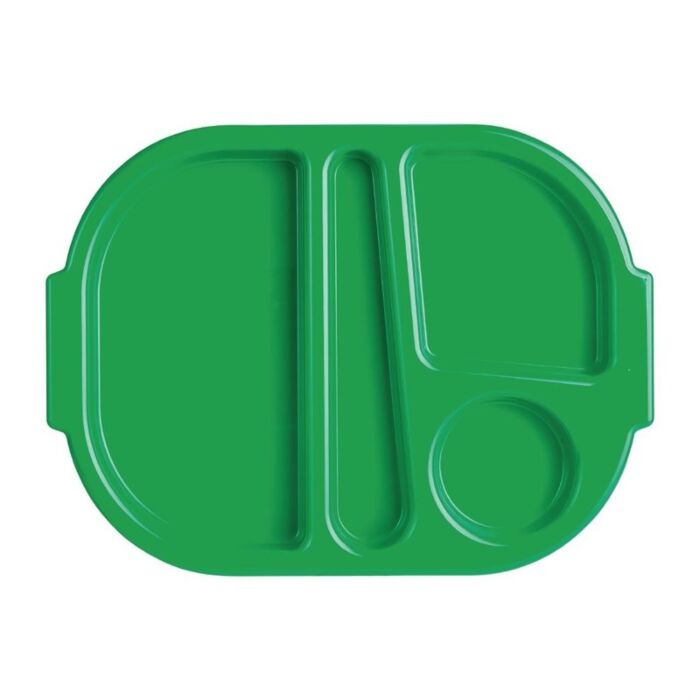 Olympia Kristallon dienbladen met vakken 37,5x27,8cm groen (10 stuks)