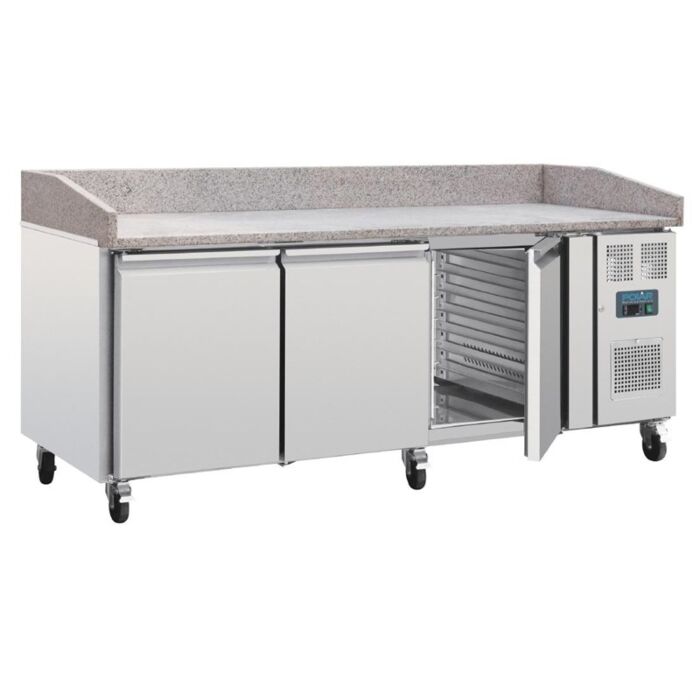 Polar U-Series Bakkerij Counter Koelkast met Granieten Blad 634Ltr