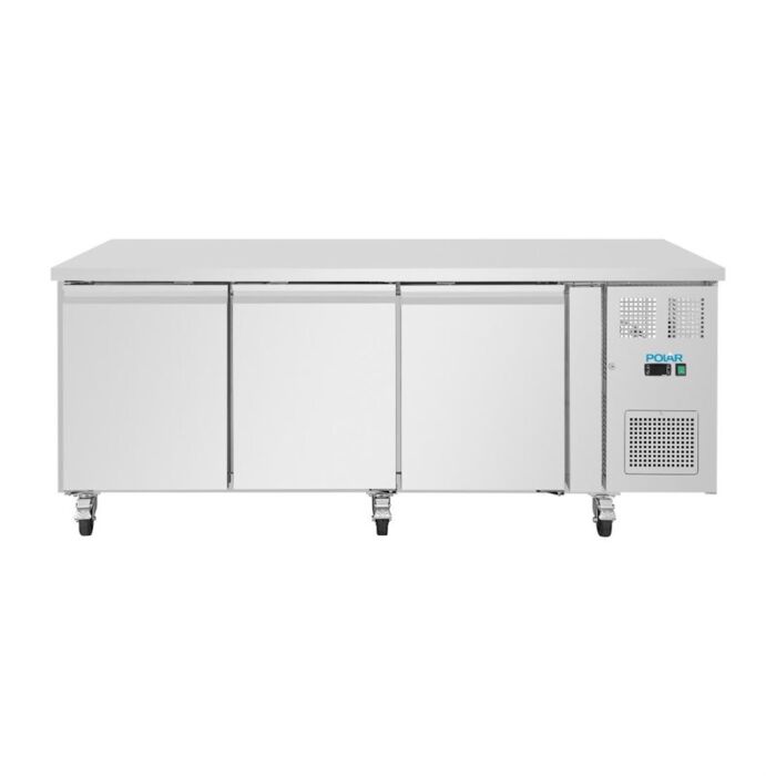 Polar U-serie 3-deurs counter met euronorm opslag 634L