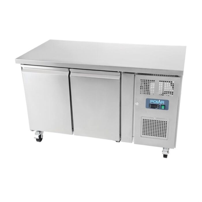 Polar U-Serie Dubbeldeurs Counter Koelkast 282Ltr