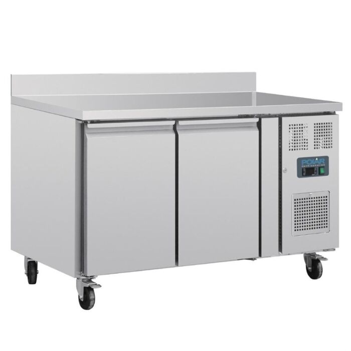 Polar U-Series Dubbele Deurs Werkbank koeling met Achterwand 282Ltr