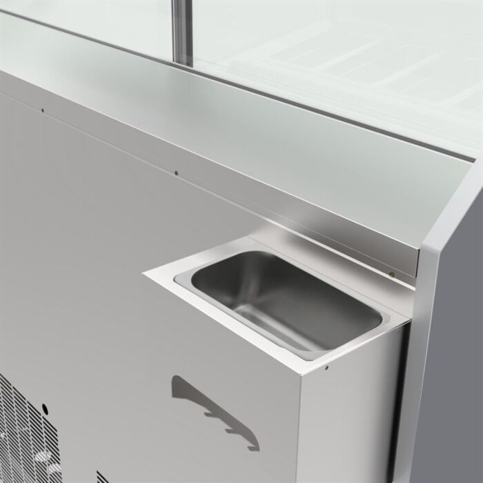 Polar U-Series 6-Pan IJs Vitrine Kast Vriezer