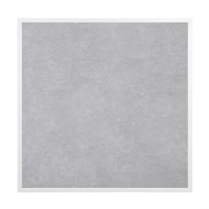 Bolero Tafelblad Van Gehard Glas Met Lichtgrijs Steeneffect En Witte Rand 700 mm Voor Buiten