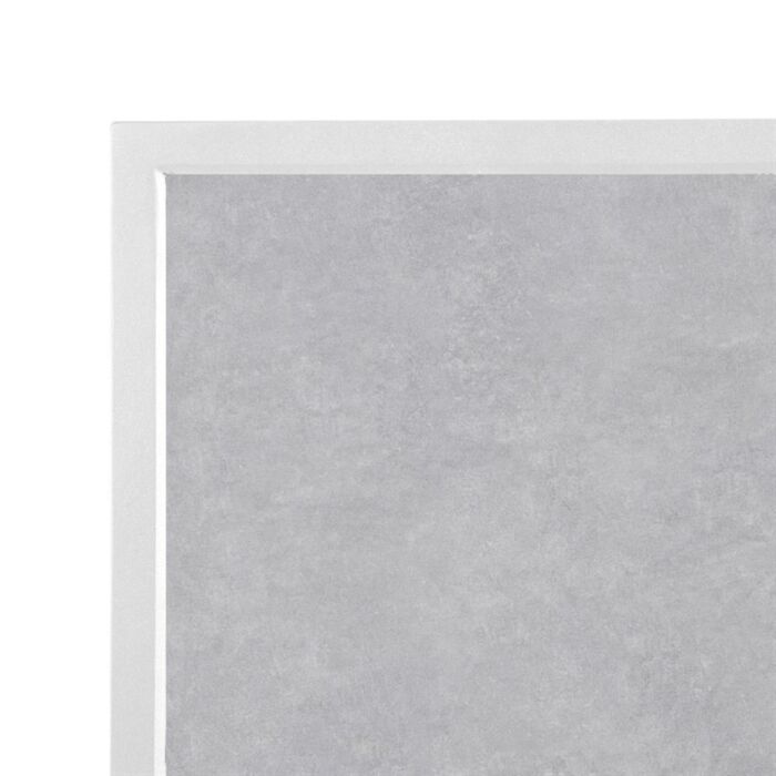 Bolero Tafelblad Van Gehard Glas Met Lichtgrijs Steeneffect En Witte Rand 700 mm Voor Buiten