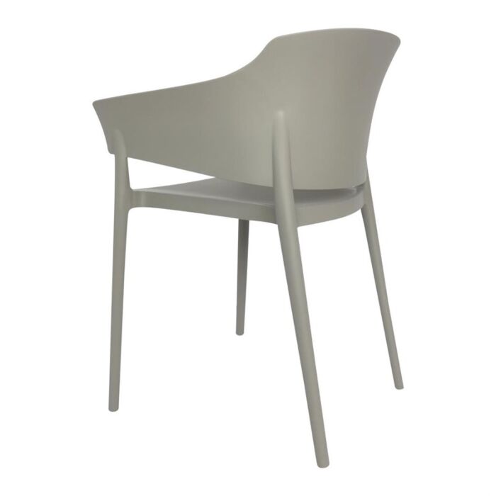 Bolero Lorenzo Caféstoelen Middengrijs (Pak Van 2)