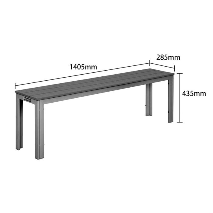 Bolero Valletta Grijze Gelatteerde Banken (2 Stuks)