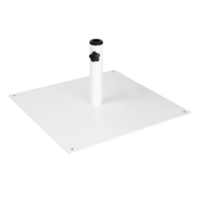 Bolero Platte Metalen Parasolvoet Wit - 18Kg