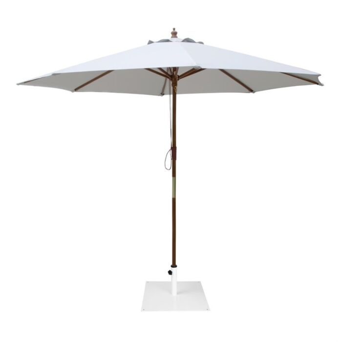Bolero Platte Metalen Parasolvoet Wit - 18Kg