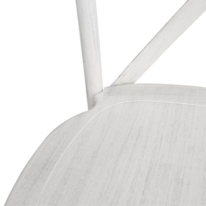 Bolero Manhattan Kruisrugleuning Resin Stoelen Limewash (Verpakking Van 4)