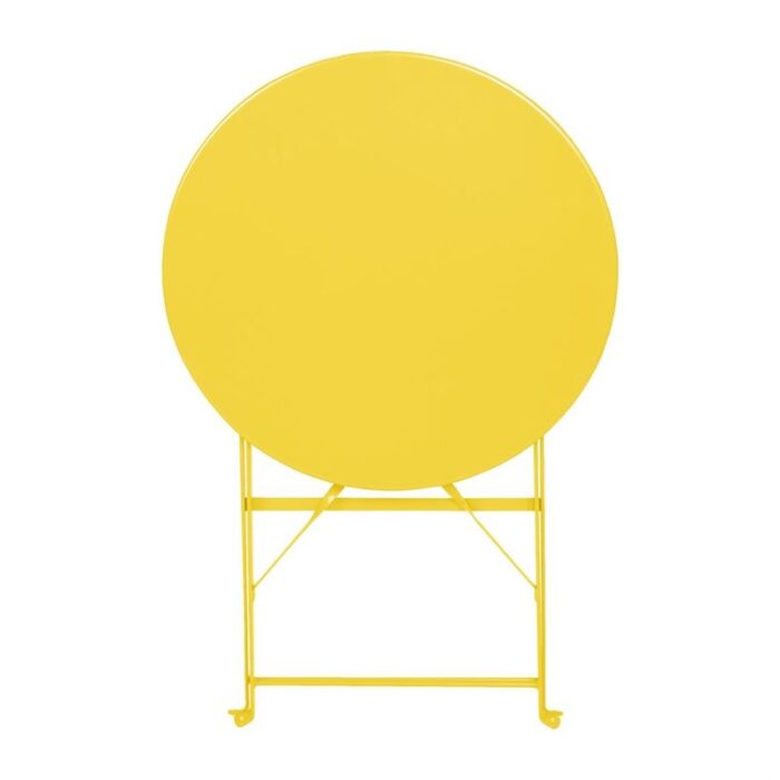 Bolero Perth zachtgele trottoirstijl ronde tafel 600 mm