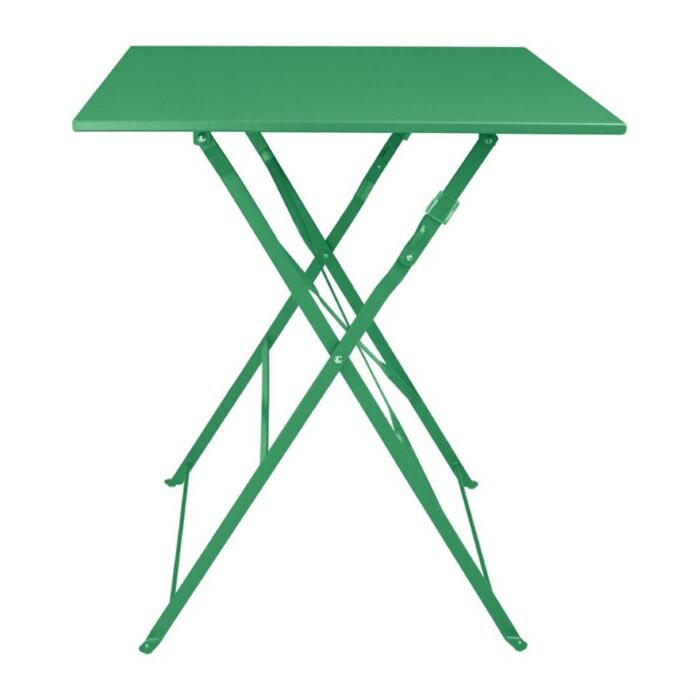Bolero Perth bosgroene trottoirstijl vierkante tafel 600 mm