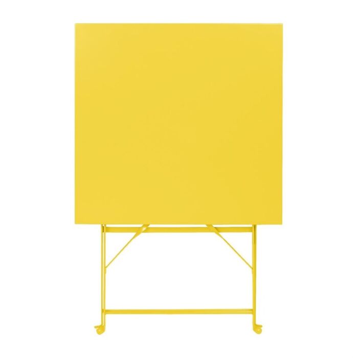 Bolero Perth zachtgele trottoirstijl vierkante tafel 600 mm