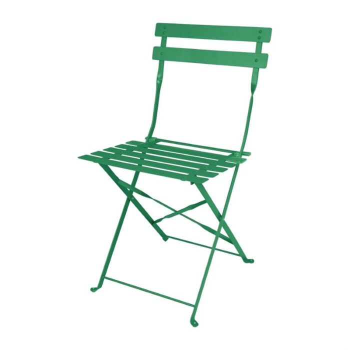 Bolero Perth Bosgroene Stijl Stalen Inklapbare Stoelen (2stuks)