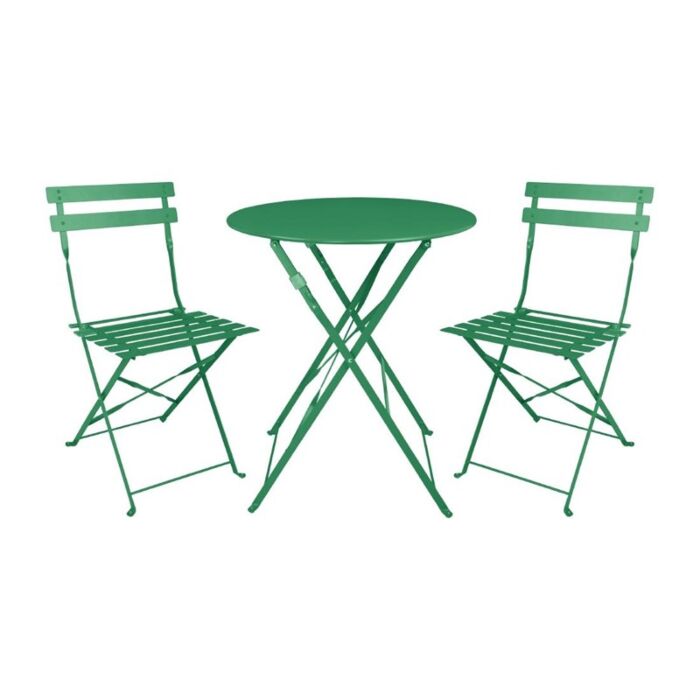 Bolero Perth Bosgroene Stijl Stalen Inklapbare Stoelen (2stuks)