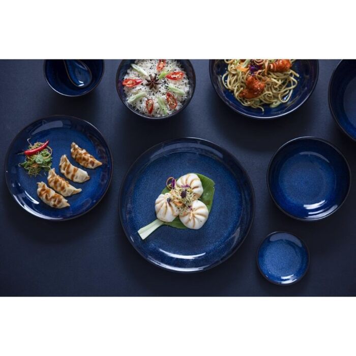 Olympia Luna Midnight Blue Footed Bowls 205 mm (Pak Van 4)