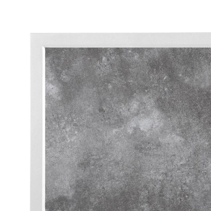 Bolero Tafelblad Van Gehard Glas Voor Buiten, Donker Steeneffect, Witte Rand - 700mm