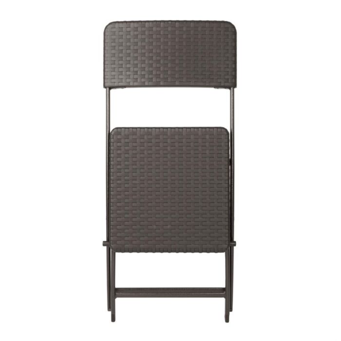 Bolero Rattan Klapstoelen Bruin (Set Van 2)