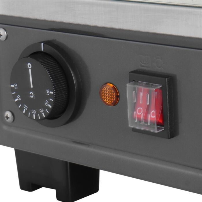 Buffalo Voor- En Achterdeur Verwarmde Vitrine 96Ltr