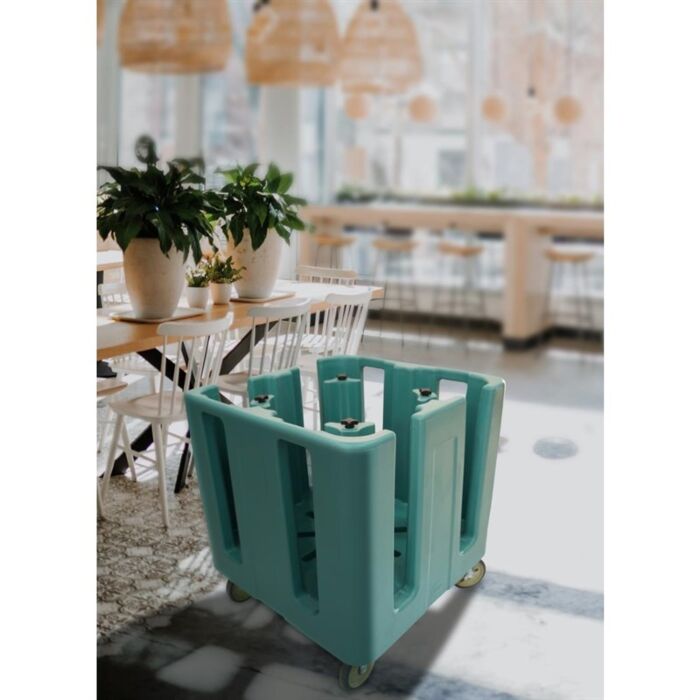 Cambro Compact Verstelbare Schotel Caddy Leiblauw