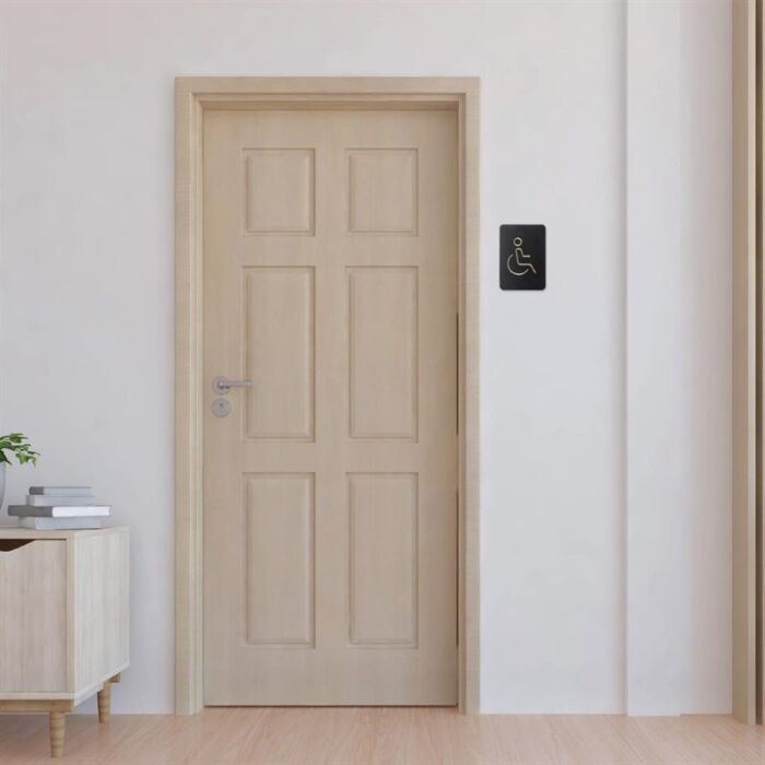 Europel Pictogram Bord Rolstoel Zwart