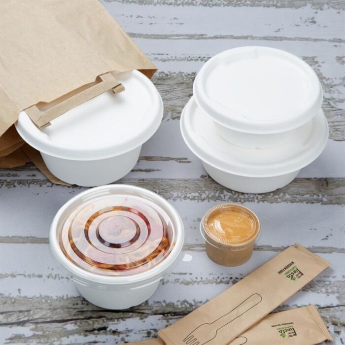 Fiesta Composteerbare Bagasse Kom Basis 750ml (Pak Van 50)
