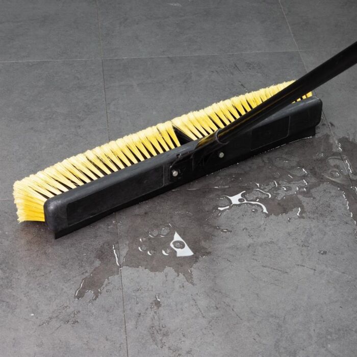 Jantex Zware Bezem & Steel Set Met Trekker 24