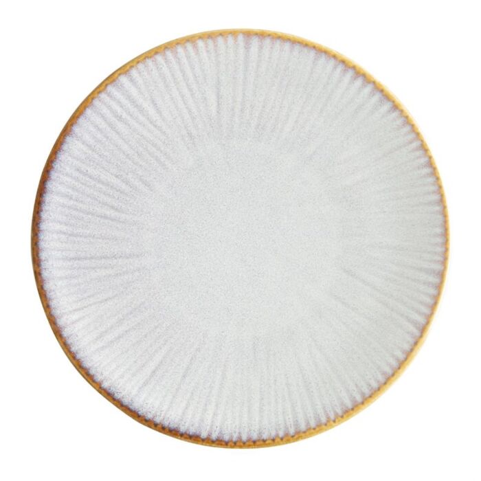 Olympia Drift Grijze Coupe Borden Met Reliëf, 180 mm (Pak Van 6)