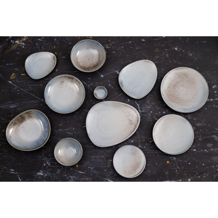 Olympia Ember Blauwe Driehoekige Borden 190 mm (Pak Van 6)