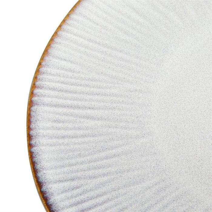 Olympia Drift Grijze Coupe Borden Met Reliëf, 220 mm (Pak Van 6)